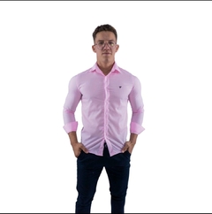 Camisa Social Manga Longa Lisa Slim