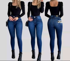 Calça Jeans Feminina Com Elastano Efeito Levanta bumbum cintura Alta. - comprar online