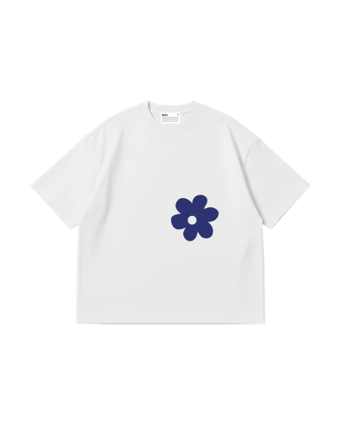 T-SHIRT OFF WHITE - ÍNDIGO BLUE - comprar online