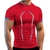 Imagem do Verão camisa de ginásio esporte camiseta homens camisa de corrida seca rápida