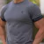 Camisa de corrida dos homens de manga curta esporte treino treinamento tshirt to