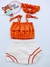 Kit Tematico Moana Romper Bunda Rica + Laço Mesversario Bebe