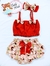 Kit Calcinha Infantil Com Babado Tiara E Top