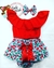 Conjunto Tapa Fralda Bunda Rica Blusa Top Ciganinha E Tiara