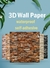 Imagem do 1 pçs 77cm * 70cm 3d adesivo de parede imitação tijolo quarto decoração da