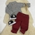Jeans bordo
