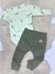 Conjunto con animalitos verde