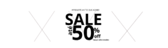 Banner da categoria Sale 50%off