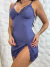 Camisola Paola em microfibra com fenda rendada - Dusk - loja online