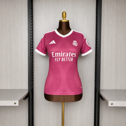 Camisa Real Madrid Rosa - Feminina 2026