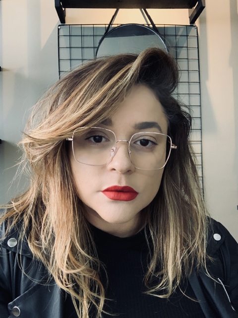 Clover Grau metal square dourado oversized