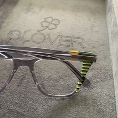 Armação de grau cinza translúcido acetato - Óticas Clover