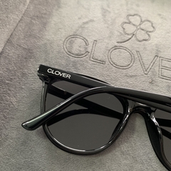 Clover Duo acetato oversized preto - Óticas Clover