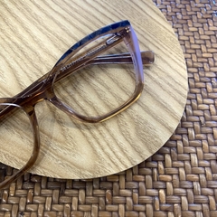 Armação de grau acetato gatinho caramelo/lilas - Óticas Clover