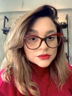 Clover Grau Acetato vermelho degrade