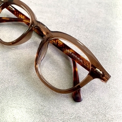 Clover Grau acetato square translúcido marrom - loja online