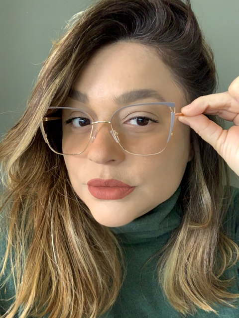 Clover Grau metal oversized dourado