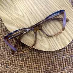 Armação de grau acetato gatinho caramelo/lilas - loja online