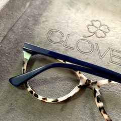Armação de grau cinza tortoise/azul acetato - loja online