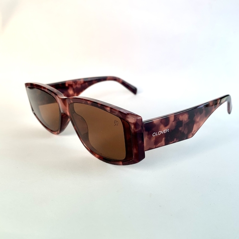 Clover casual acetato marrom e rosa - comprar online