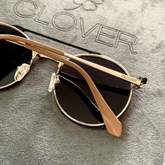 Clover Duo Metal round dourado/nude