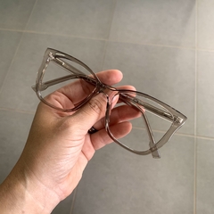 Clover Grau acetato cinza gatinho oversized na internet