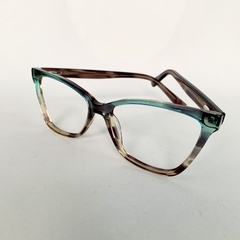 Armação de grau acetato gatinho verde/marrom - comprar online