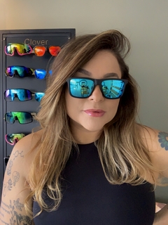 Clover Sports square espelhado azul - comprar online