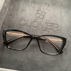 Clover Duo acetato preto midi - loja online