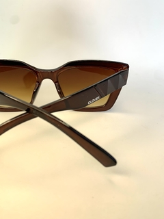 Clover casual acetato gatinho marrom midi - loja online