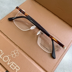 Clover Grau três peças hastes acetato - Óticas Clover