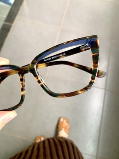 Clover Grau Acetato tortoise Cateye na internet