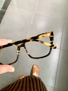 Clover Grau Acetato tortoise Cateye - Óticas Clover