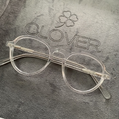 Armação mini acetato round transparente - comprar online