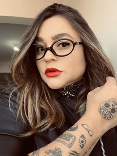 Armação de grau acetato oval preto - comprar online