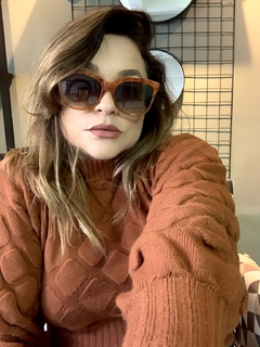 Clover Acetato Oversized Orange