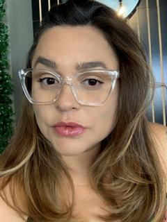 Armação de grau acetato gatinho translúcido na internet