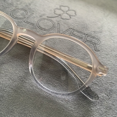 Armação de grau acetato round gelo fosco - Óticas Clover