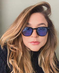 Clover Casual acetato lente azul minimalista - comprar online