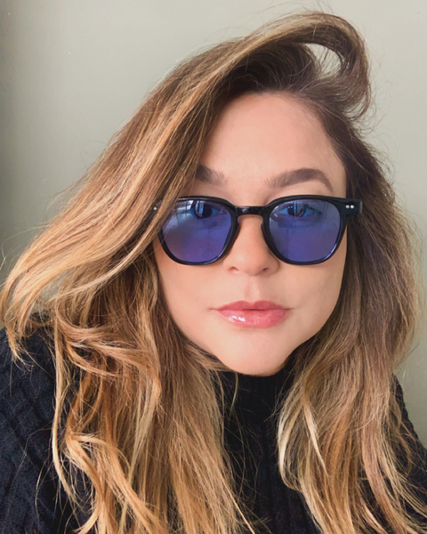 Clover Casual acetato lente azul minimalista - comprar online