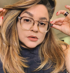 Armação de grau acetato oversized degrade cinza - comprar online