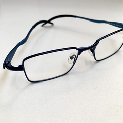 Armação de grau Metal retangular curvado azul - comprar online
