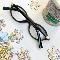 Armação de grau acetato oval preto - Óticas Clover