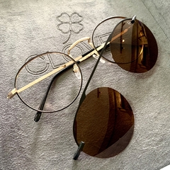 Imagem do Clover Duo Metal round dourado/preto
