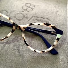 Armação de grau cinza tortoise/azul acetato na internet