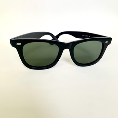 Clover casual acetato preto fosco quadrado - Óticas Clover