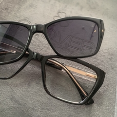 Clover Duo acetato preto midi - comprar online