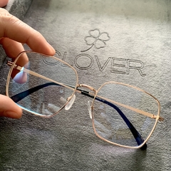 Clover Grau Metal dourado square - loja online