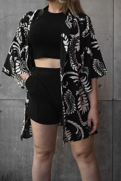 Kimono Estampado de Viscose Clássico - comprar online