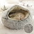 Cama de Luxo para Gatos 2 em 1 - Cama com Coberta - A Loja do Gato